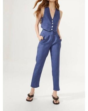 Lanhtropy Texas Linen Pants - Blue