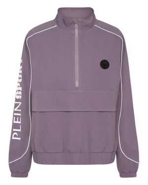 Philipp Plein Nylon Piping Anorak Ls Scratch - Purple