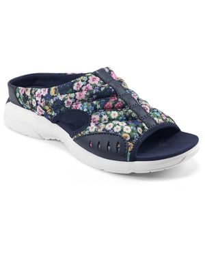 Easy Spirit Traciee 2 Slip On Open Toe Mules - Blue