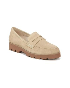 Vionic Cheryl Ii Loafers Suede Slip-On Comfort Shoes Hawk2479 - Natural