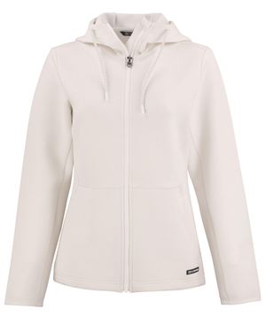 Cutter & Buck Roam Epic Comfort Recycled Full Zip Hooded Jacket - White