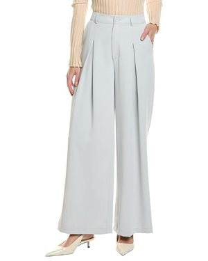 Gracia Pleated Wide Leg Pant - Gray