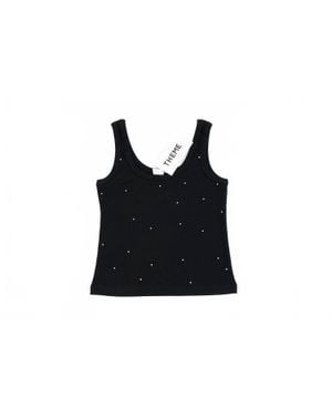 Theme Girls Stella Studded Tank - Black