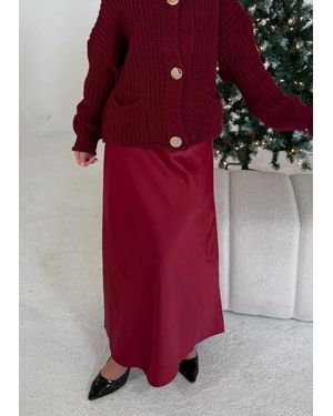 Loraine Slip Skirt - Red