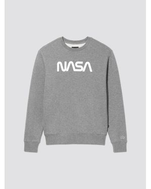 Alpha Industries Nasa Ii Crew Sweatshirt - Gray