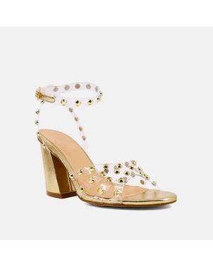 Shu Shop Gioia Chunky Heels - Metallic