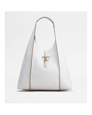 Tod's T Timeless Hobo Bag - White