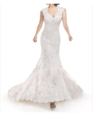 Maggie Sottero Sequin Wedding Gown - White