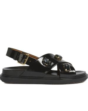 Marni Fussbett Crystal Sandal - Black
