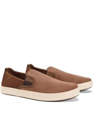 Olukai Lae'Ahi Kapa Corduroy Slip-On Shoes - Brown
