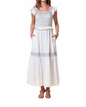 Cleobella Ginevra Ankle Dress - White