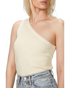 Lanston Declan One Shoulder Tank - Green