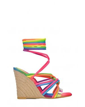 Cape Robbin Itsa Espadrille Wedge Sandal - Pink