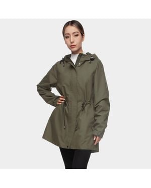 Rokka&Rolla Trench Coat Windbreaker Jacket - Green