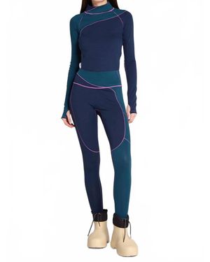 Seniq Wool Sculpt Merino Baselayer Legging - Blue