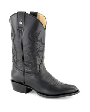Forastero Leather Cowboy Boots - Black