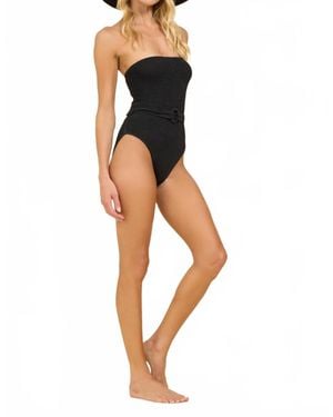 Surf Gypsy Krinkle Belted One Piece - Blue
