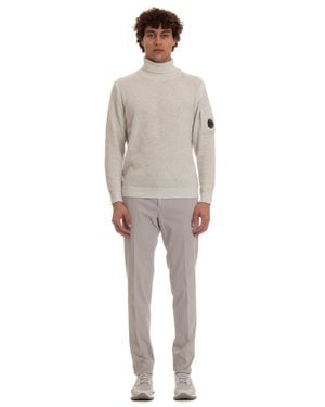 C.P. Company Moulinè Turtleneck Sweater - Natural