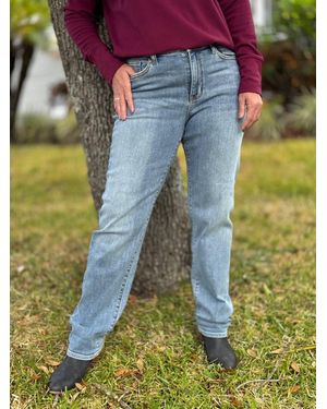 Judy Blue You'Re My Favorite Boyfriend Denim Jeans - Blue