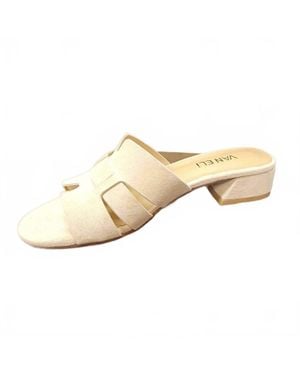 Vaneli Hera Low Heel Sandal - Natural