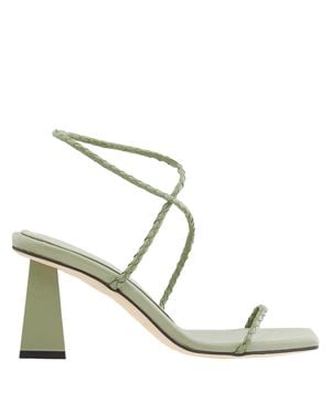 Dear Frances Ladies Mint Rohe 70 Leather Sandals - Metallic