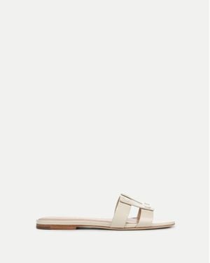 Veronica Beard Via Slide Sandal - White