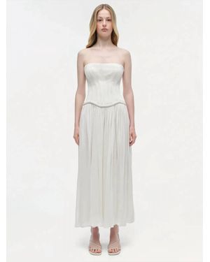 Jonathan Simkhai Adalys Strapless Jersey Dress - White