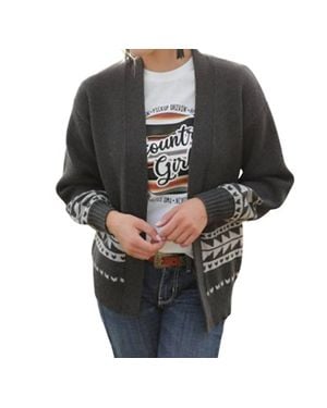 Cruel Girl Sweater Knit Cardigan - Black