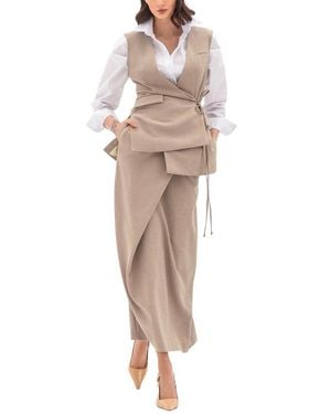 BGL 2pc Vest & Skirt Set - Natural