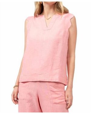 Ivy Jane Scallop Trimmed Tank Top - Pink