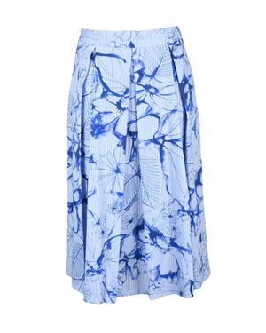 Vicario Cinque Cotton Skirt - Blue