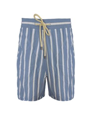 Solid & Striped Men The Classic Drawstrings Swim Shorts Trunks - Blue
