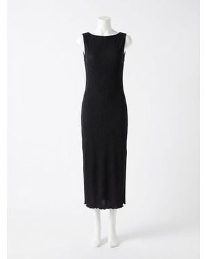 Z Supply Gatsby Plisse Midi Dress - Black