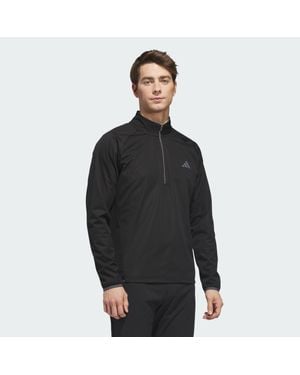 adidas Ultimate365 Durable Water Repellent Wind Quarter-Zip Sweatshirt - Black