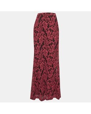 Just Cavalli Lace Maxi Skirt - Red