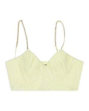Alexander Wang Neon With Chain Straps Bra - Yellow