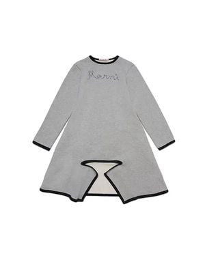 Marni Girl's Crewneck Dress - Gray
