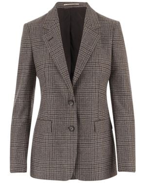 Tagliatore Wool-Blend Blazer - Brown