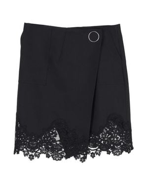 Sandro Lace Trim Mini Skirt - Black