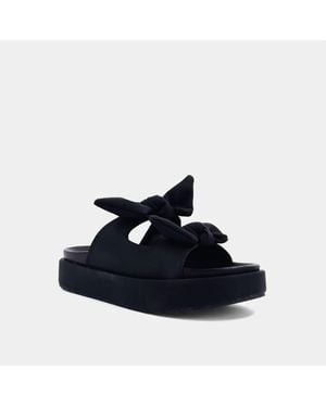 Shu Shop Kiki Bow Slip On Sandals - Blue