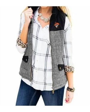 Gameday Couture Oklahoma State College Vest - Gray