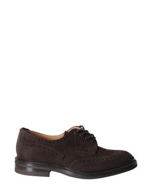Tricker's Coffee Wingtip Bourton Suede Brogues - Brown