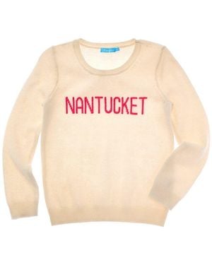 J.McLaughlin J. Mclaughlin Nantucket Girls Locale Cashmere Sweater - Pink