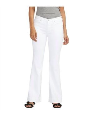 Jag Kait Mid Rise Flare Jean - White