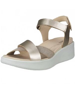 Ecco Flowt Crossband Wedge - Metallic