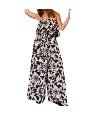 AAKAA Dinner Date Jumpsuit - White