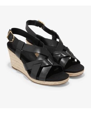 Cole Haan Crystal Wedge Sandal - Black