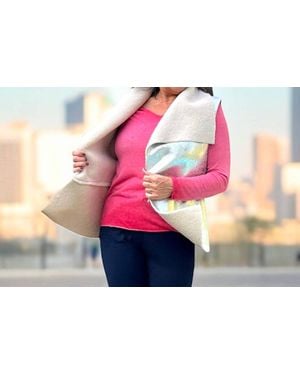 Made In Italy Sleeveless Sherpa Jacket - Black