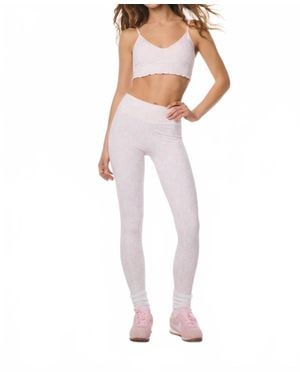 LoveShackFancy Kimi Bow Print Leggings - White
