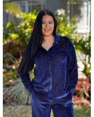 Southern Grace Holiday Happenings Top - Blue